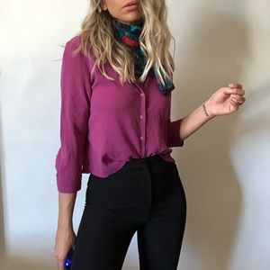 {Banana Republic} silk button down blouse